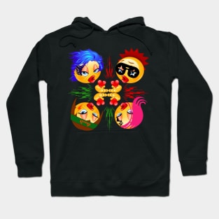 Love kiss emoji rock Hoodie